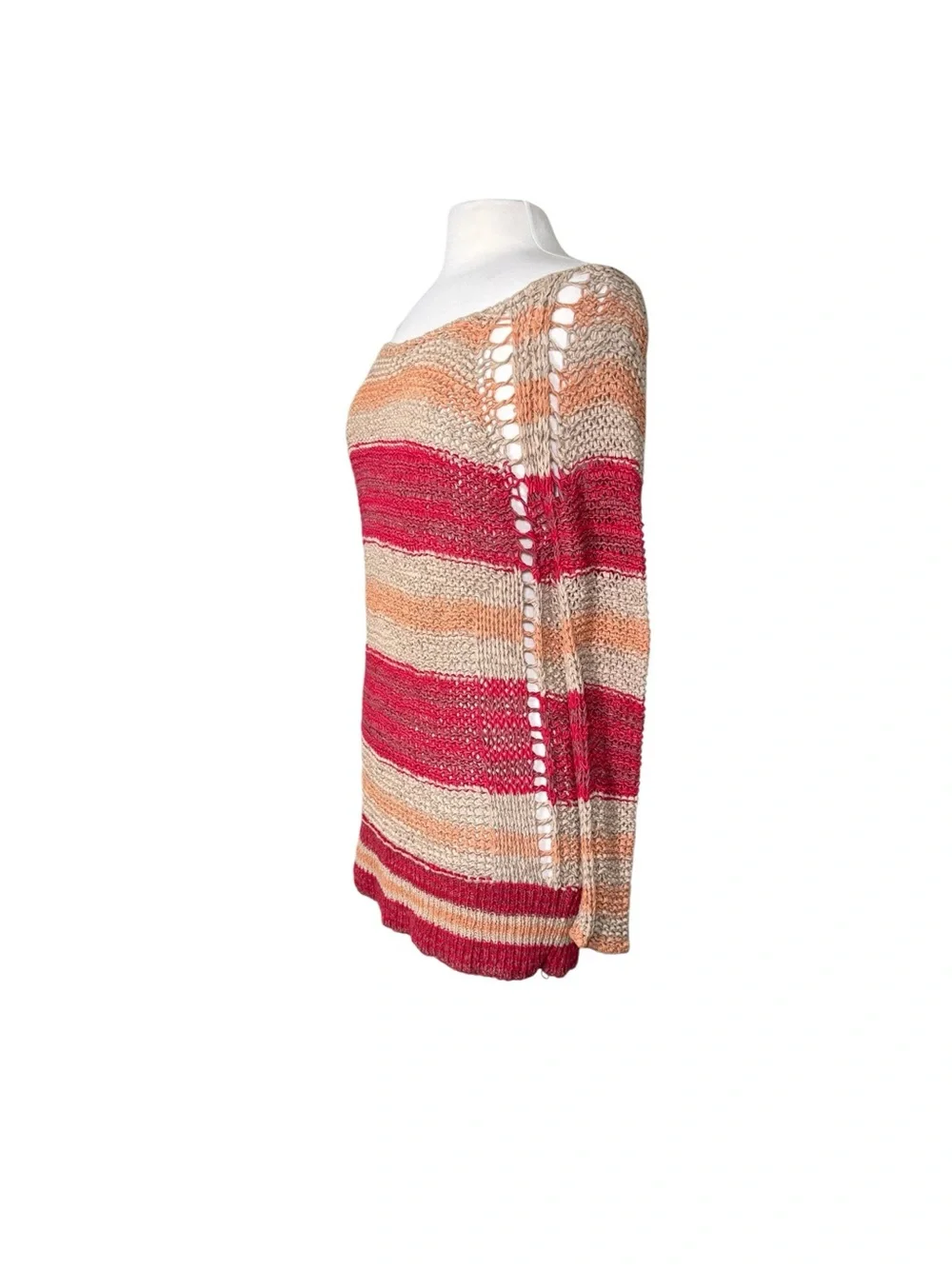 Free People Mini Dress Open-Knit Boho Versatile Small